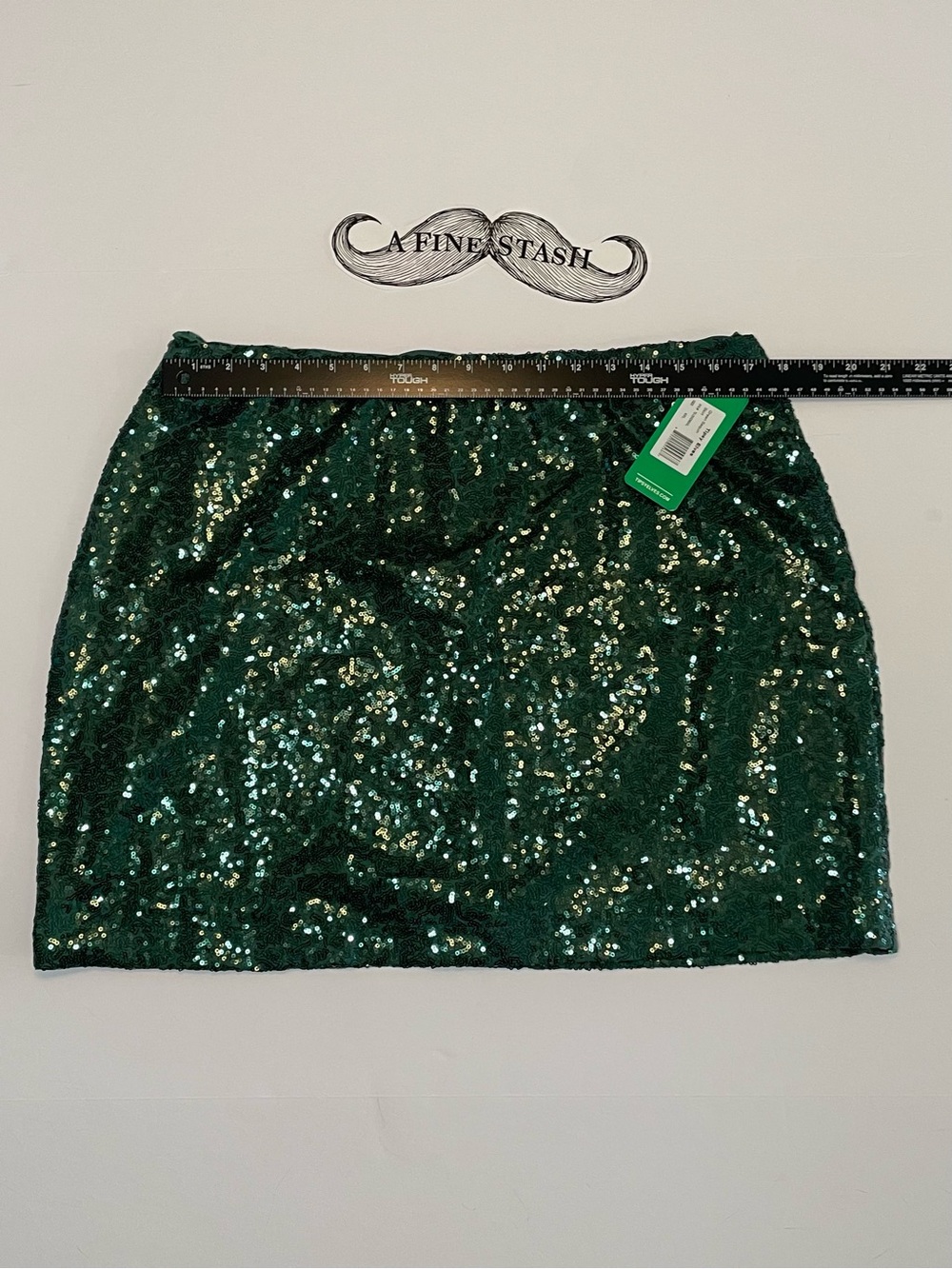 Tipsy Elves Emerald Green Sequin Mini Skirt